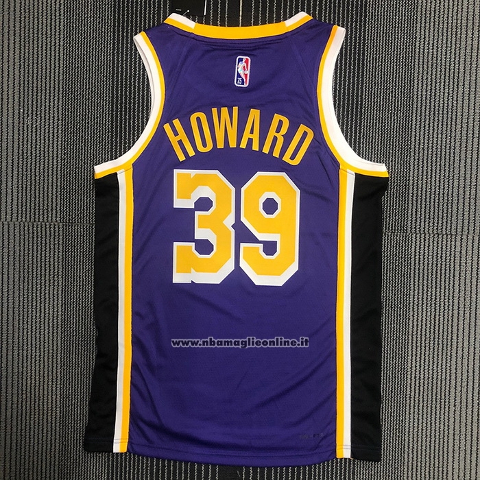 Maglia Los Angeles Lakers Dwight Howard #39 Statement 2021-22 Viola